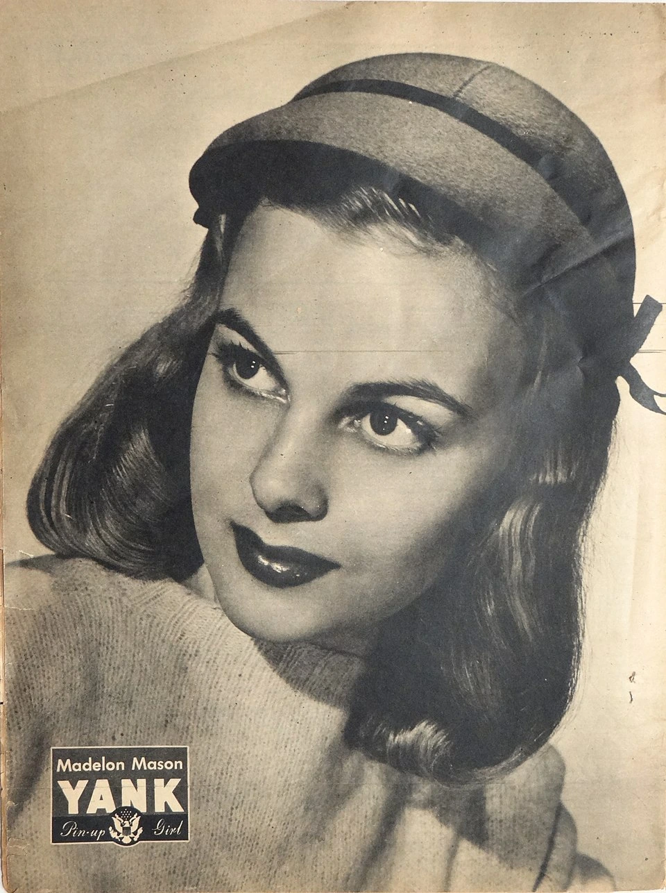 Madelon Mason pin-up portrait from Yank magazine